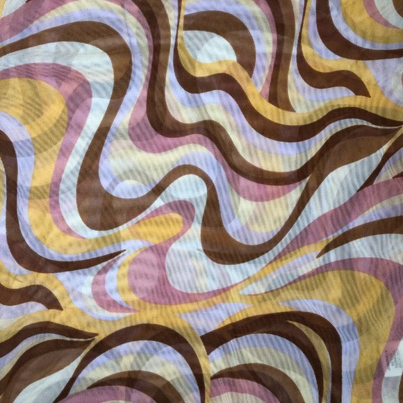 Altar'd State Retro Sheer Long-Sleeve Top Size Small - Picture 4 of 7